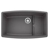 Blanco - Performa Cascade SILGRANIT 32'' Single Bowl Undermount Kitchen Sink with Colander - Cinder - Cinder