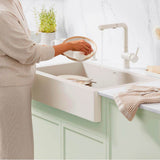 Linus Low Arc Pull-Out Dual-Spray Kitchen Faucet - Volcano Gray