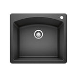 Blanco - Diamond SILGRANIT 25'' Single Bowl Dual Mount Kitchen Sink - Anthracite - Anthracite