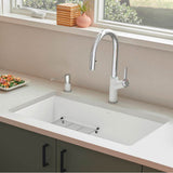 Precis SILGRANIT 30'' Single Bowl Undermount Kitchen Sink - Cinder