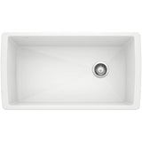 Blanco - Diamond SILGRANIT 33'' Super Single Undermount Kitchen Sink - White - White