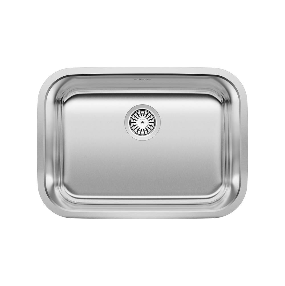 Blanco - Stellar 25'' Single Bowl Undermount Stainless Steel Kitchen Sink - Brushed