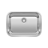 Blanco - Stellar 25'' Single Bowl Undermount Stainless Steel Kitchen Sink - Brushed