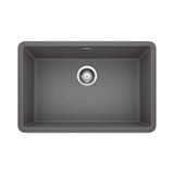 Blanco - Precis SILGRANIT 27'' Single Bowl Undermount Kitchen Sink - Cinder - Cinder