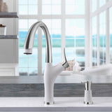 Artona Pull-Down Dual-Spray Kitchen Faucet - PVD Steel/Anthracite