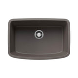 Blanco - Valea SILGRANIT 27'' Single Bowl Undermount Kitchen Sink - Volcano Gray - Volcano Gray