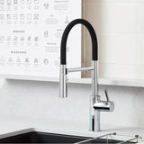 Catris Flexo Semi-Pro Pull-Down Dual-Spray Kitchen Faucet - Chrome