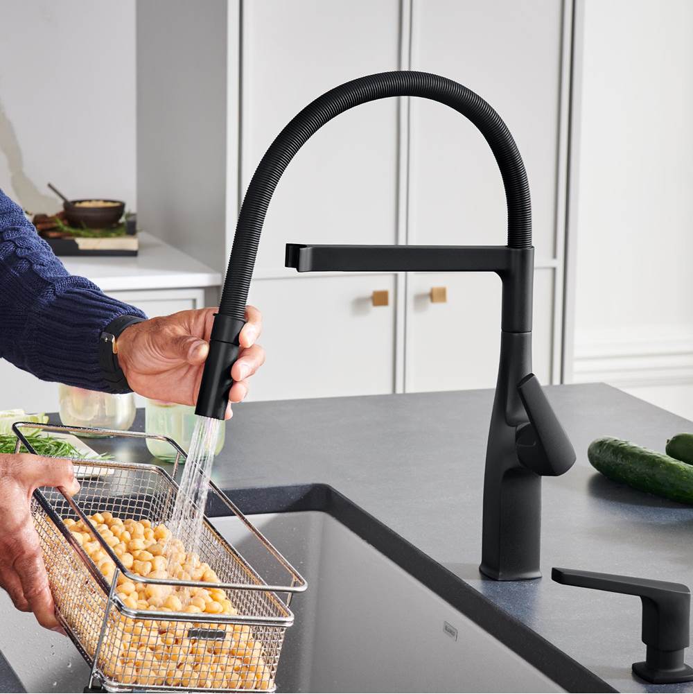 Rivana Semi-Pro Pull-Down Dual-Spray Kitchen Faucet - Chrome
