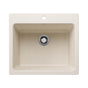 Blanco - Liven SILGRANIT 25'' Single Bowl Dual Mount Laundry Sink - Soft White - Soft White