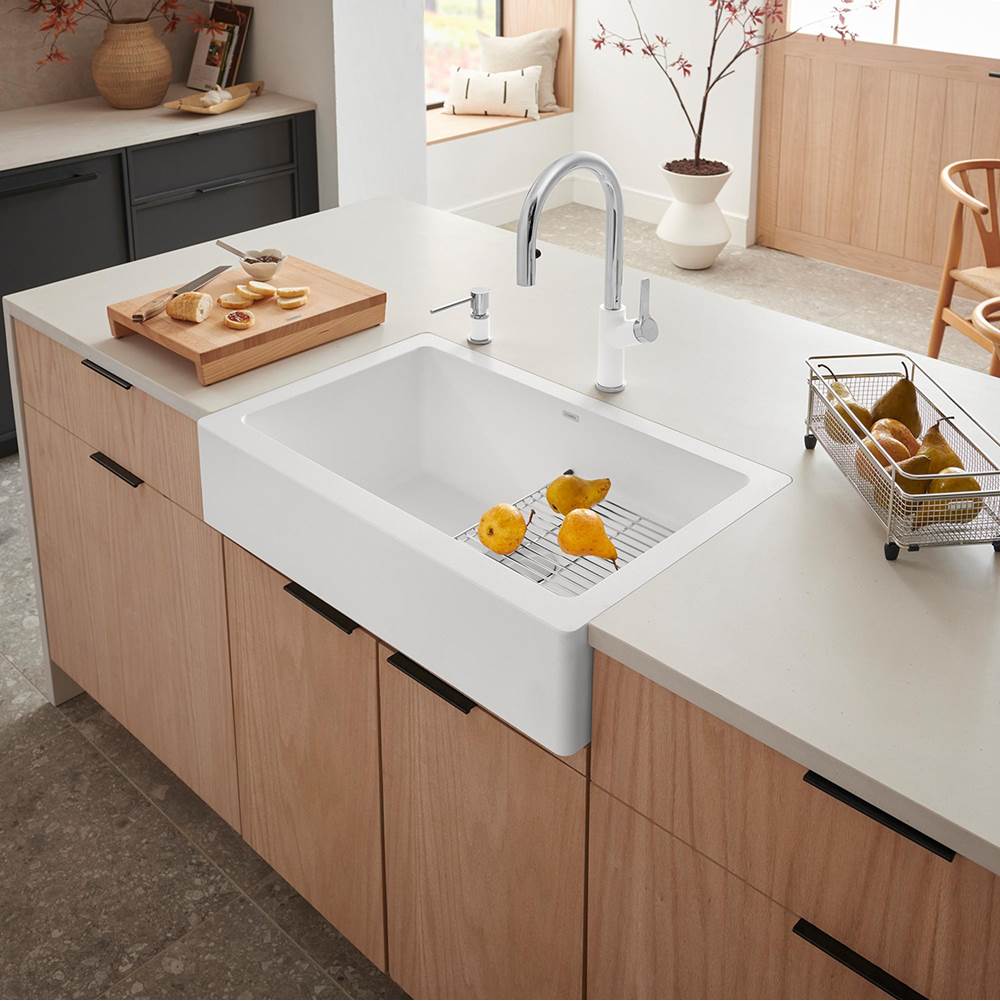 Vintera SILGRANIT 30'' Single Bowl Apron-Front Farmhouse Sink - Anthracite
