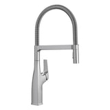 Blanco - Rivana Semi-Pro Pull-Down Dual-Spray Kitchen Faucet - PVD Steel - PVD Steel