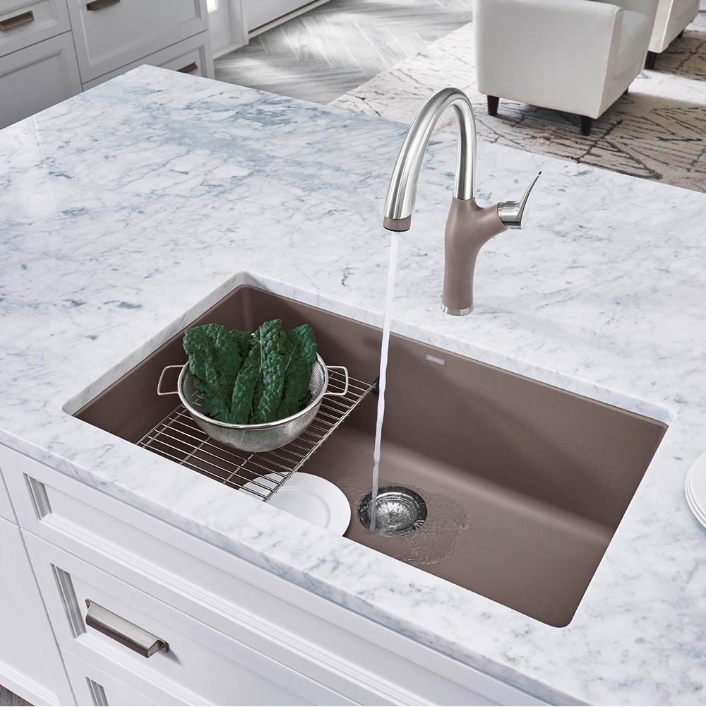 Precis SILGRANIT 32'' Super Single Undermount Kitchen Sink - Cafe