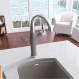 Artona Pull-Down Dual-Spray Bar Faucet - PVD Steel/Anthracite