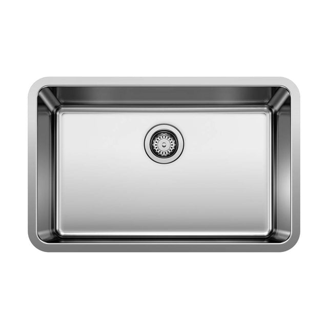 Blanco - Formera 28'' Single Bowl Undermount Stainless Steel Kitchen Sink - Satin Polish