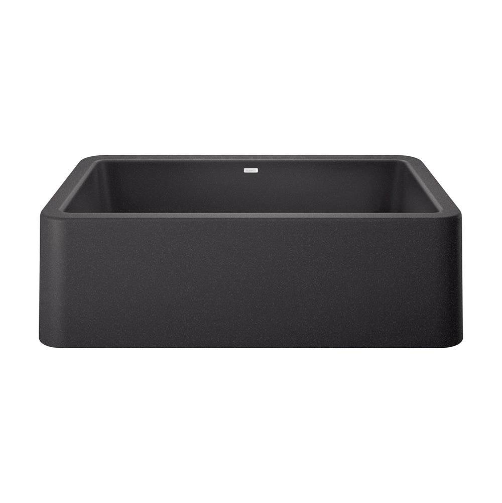 Blanco - Ikon SILGRANIT 33'' Single Bowl Apron-Front Farmhouse Sink - Anthracite - Anthracite