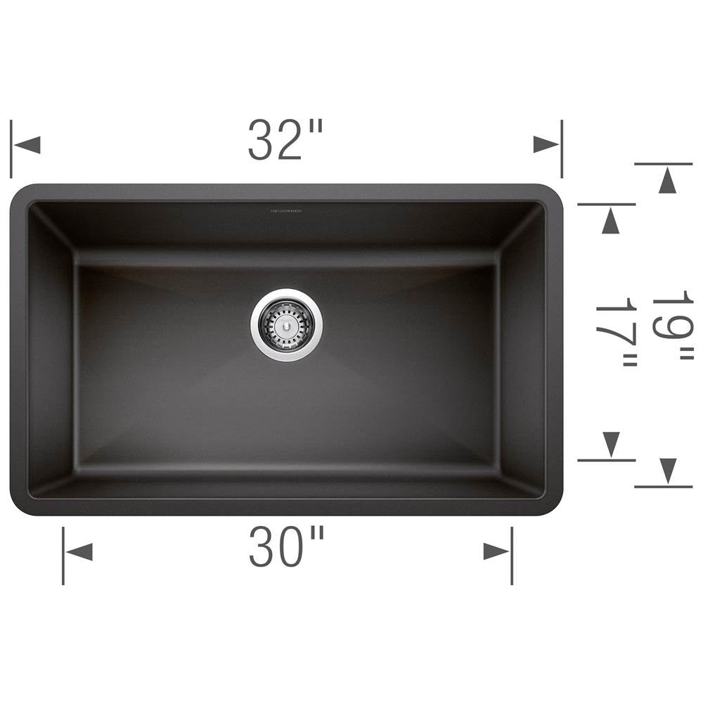 Precis SILGRANIT 32'' Super Single Undermount Kitchen Sink - Cafe