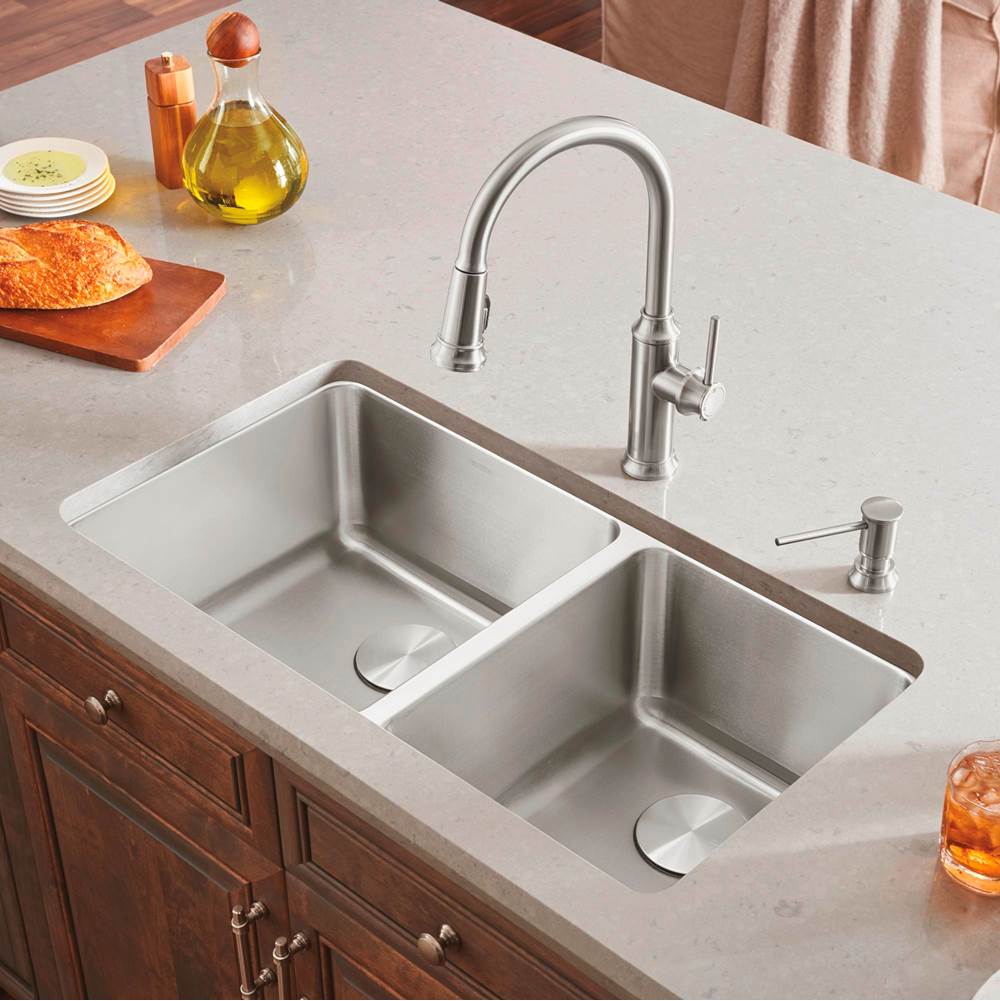 Formera 33'' 60/40 Double Bowl Undermount Stainless Steel Kitchen Sink