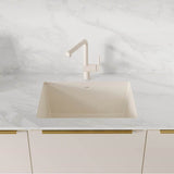 Precis SILGRANIT 24'' Single Bowl Undermount Kitchen Sink - Soft White