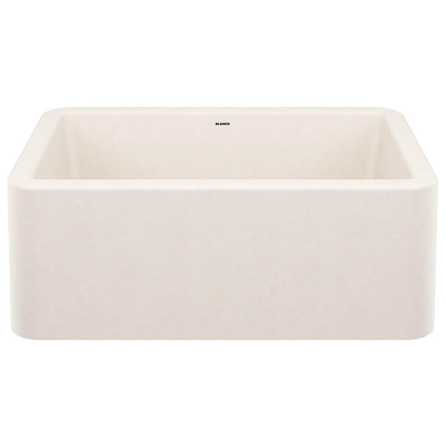 Blanco - Ikon SILGRANIT 27'' Single Bowl Apron-Front Farmhouse Sink - Soft White - Soft White