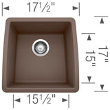 Performa SILGRANIT 17'' Undermount Bar Sink - Cafe