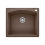 Blanco - Diamond SILGRANIT 25'' Single Bowl Dual Mount Kitchen Sink - Cafe - Cafe