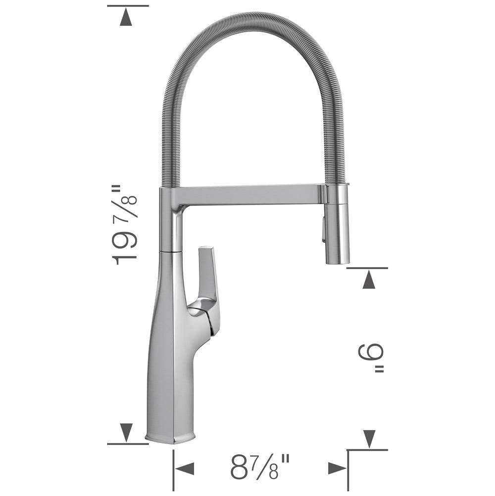 Rivana Semi-Pro Pull-Down Dual-Spray Kitchen Faucet - Chrome