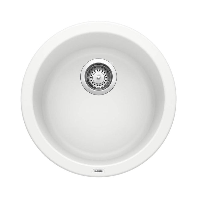 Blanco - Rondo SILGRANIT 18'' Dual Mount Bar Sink - White - White
