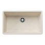 Blanco - Precis SILGRANIT 32'' Super Single Undermount Kitchen Sink - Soft White - Soft White