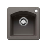 Blanco - Diamond SILGRANIT 15' Dual Mount Bar Sink - Volcano Gray - Volcano Gray