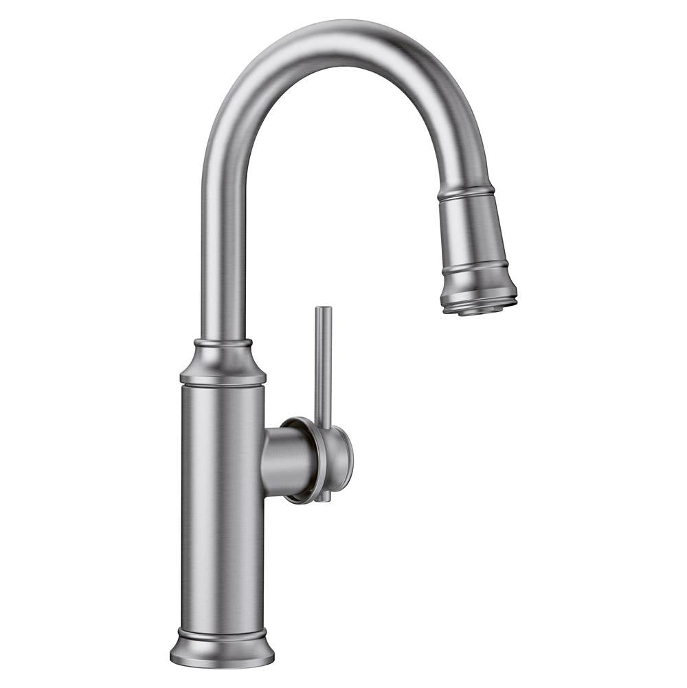 Blanco - Empressa Pull-Down Bar Faucet - PVD Steel - PVD Steel