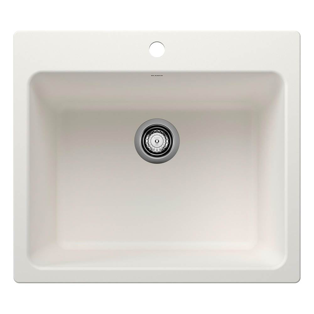Blanco - Liven SILGRANIT 25'' Single Bowl Dual Mount Laundry Sink - White - White