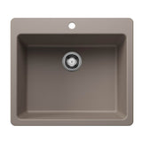 Blanco - Liven SILGRANIT 25'' Single Bowl Dual Mount Kitchen Sink - Truffle - Truffle