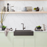 Vintera SILGRANIT 30'' Single Bowl Apron-Front Farmhouse Sink - Soft White