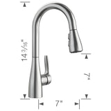Atura Pull-Down Dual-Spray Bar Faucet - Chrome