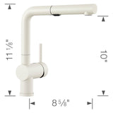 Linus Low Arc Pull-Out Dual-Spray Kitchen Faucet - Chrome