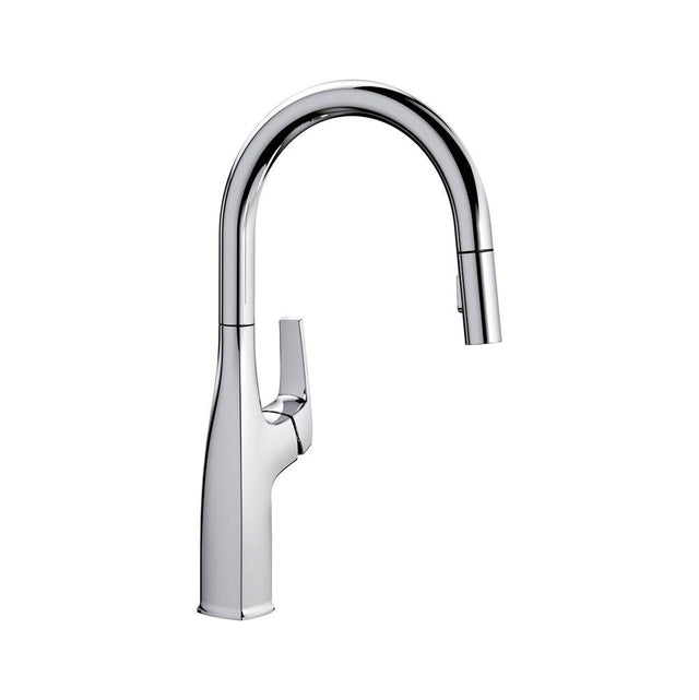 Blanco - Rivana High-Arc Pull-Down Dual-Spray Kitchen Faucet - Chrome - Chrome