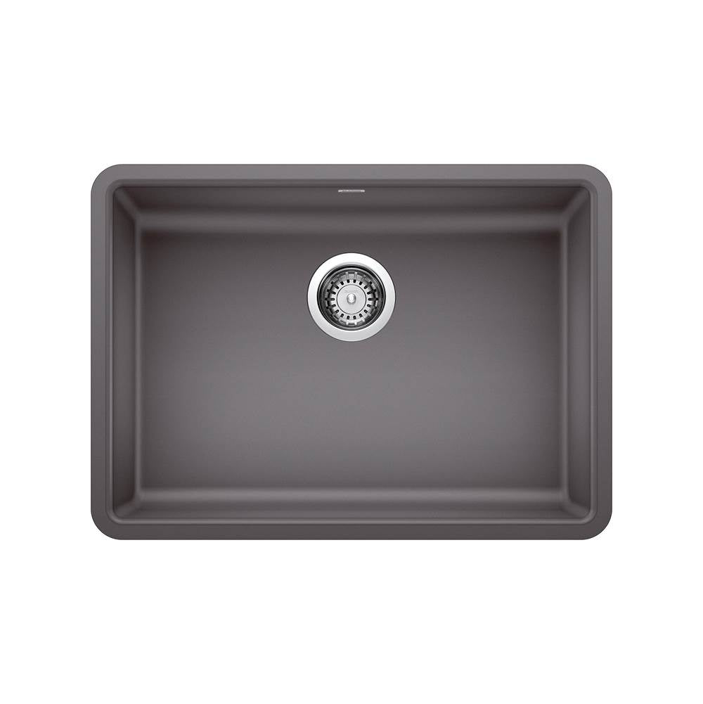 Blanco - Precis SILGRANIT 25'' ADA Single Bowl Undermount Kitchen Sink - Cinder - Cinder