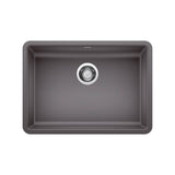 Blanco - Precis SILGRANIT 25'' ADA Single Bowl Undermount Kitchen Sink - Cinder - Cinder
