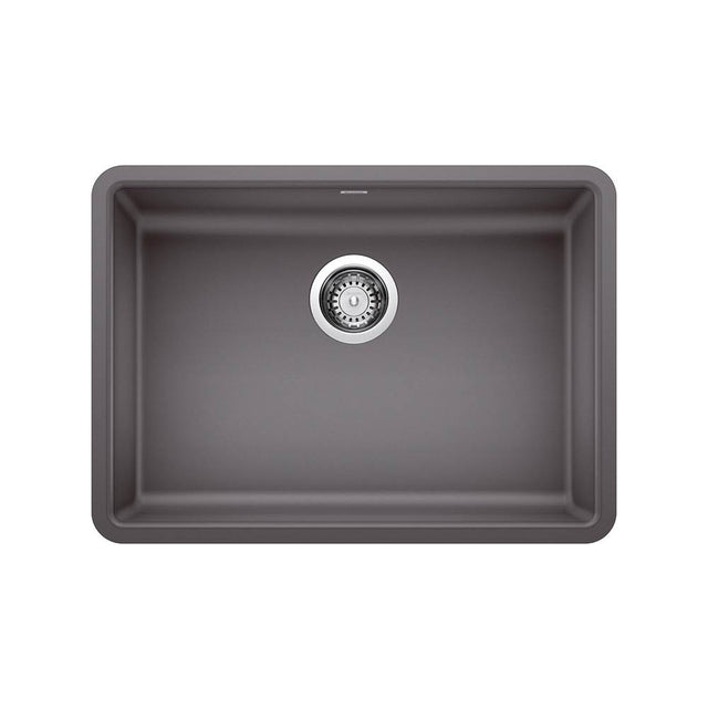 Blanco - Precis SILGRANIT 25'' ADA Single Bowl Undermount Kitchen Sink - Cinder - Cinder