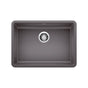 Blanco - Precis SILGRANIT 25'' ADA Single Bowl Undermount Kitchen Sink - Cinder - Cinder