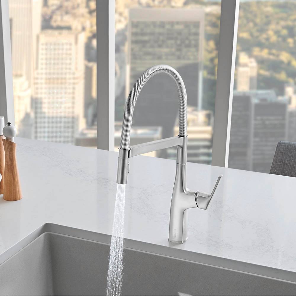 Rivana Semi-Pro Pull-Down Dual-Spray Kitchen Faucet - Chrome