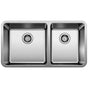 Blanco - Formera 33'' 60/40 Double Bowl Undermount Stainless Steel Kitchen Sink - Satin Polish