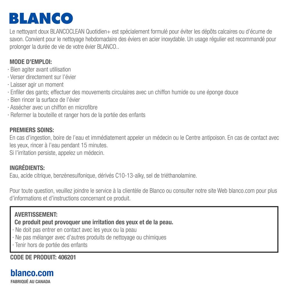 BlancoClean Daily+ Stainless Steel Sink Cleaner