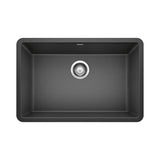 Blanco - Precis SILGRANIT 27'' Single Bowl Undermount Kitchen Sink - Anthracite - Anthracite