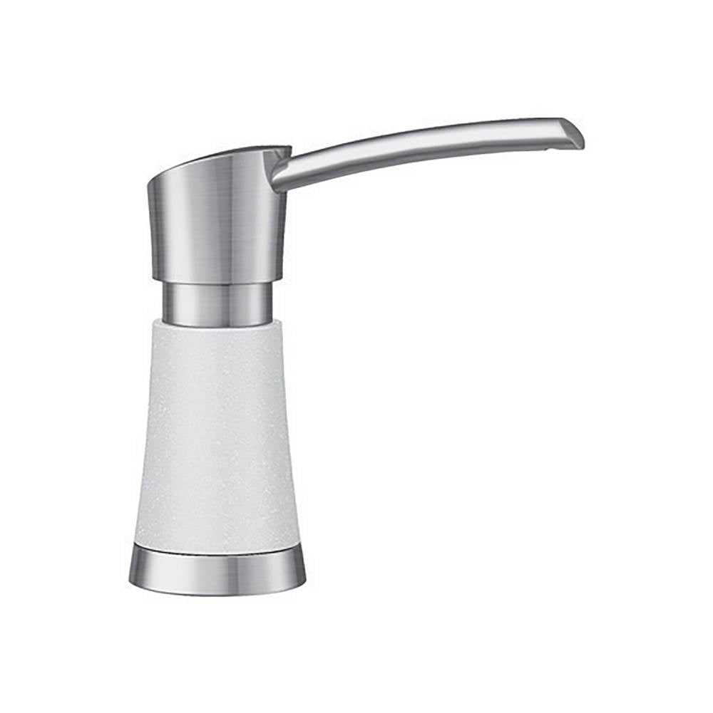 Blanco - Artona Soap Dispenser - PVD Steel/White - Pvd Steel With White