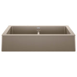 Blanco - Vintera SILGRANIT 33'' Double Bowl Apron-Front Farmhouse Sink - Truffle - Truffle
