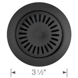 Color-Coordinated Metal Disposal Flange - White
