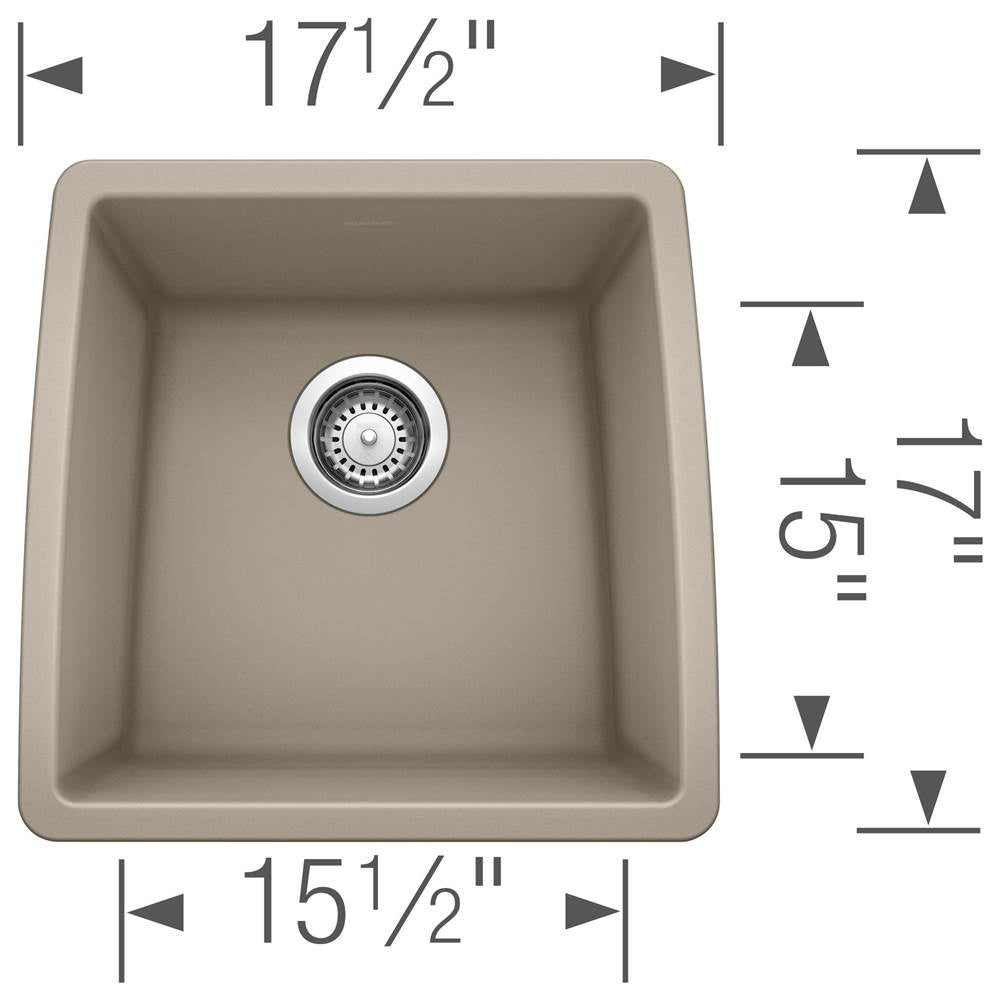Performa SILGRANIT 17'' Undermount Bar Sink - Cafe