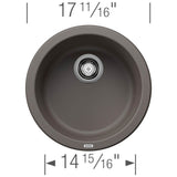 Rondo SILGRANIT 18'' Dual Mount Bar Sink - Soft White
