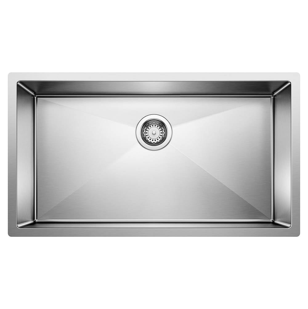 Blanco - Precision R10 32'' Super Single Bowl Undermount Stainless Steel Kitchen Sink - Satin Polish